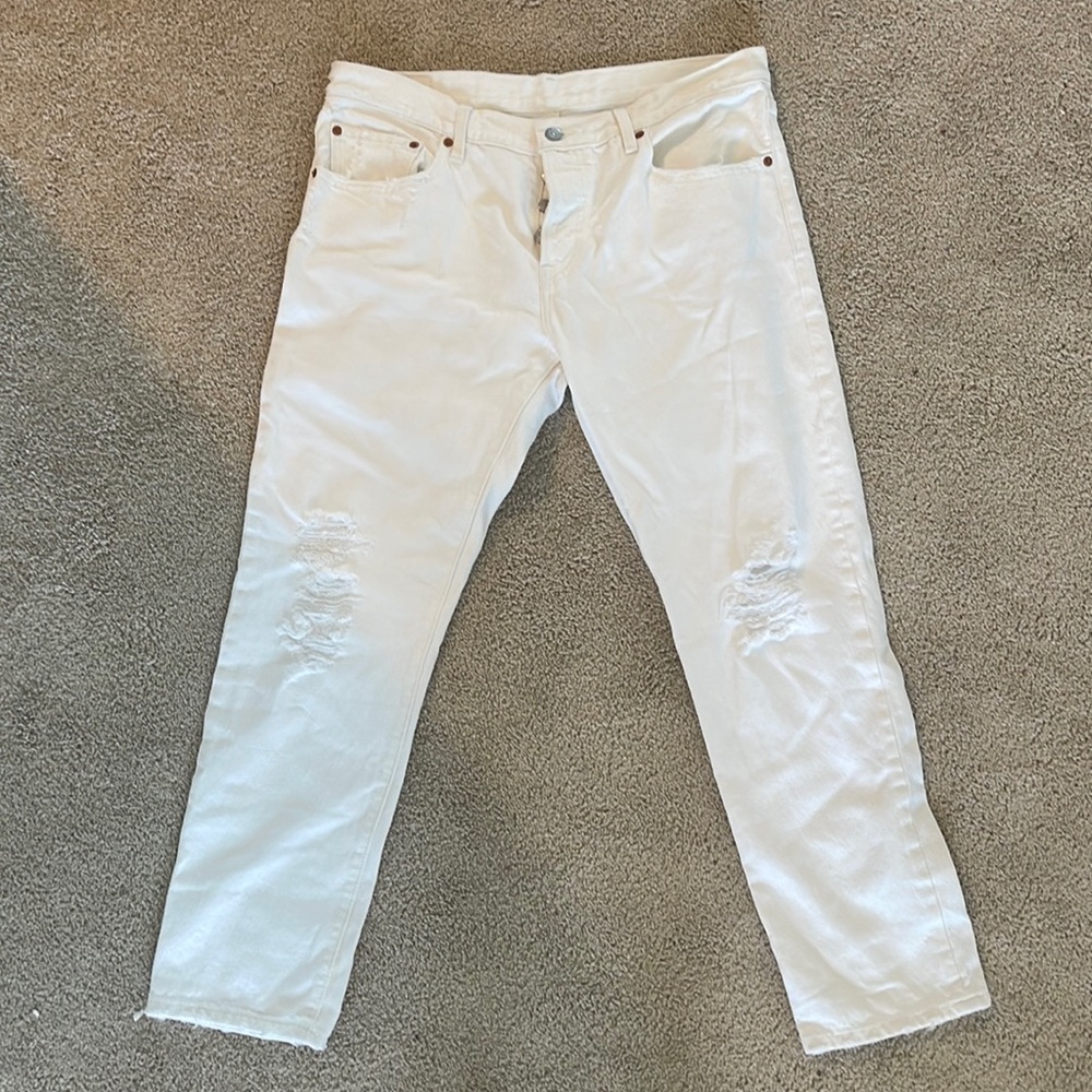 Levi 501 white jeans w30 l32